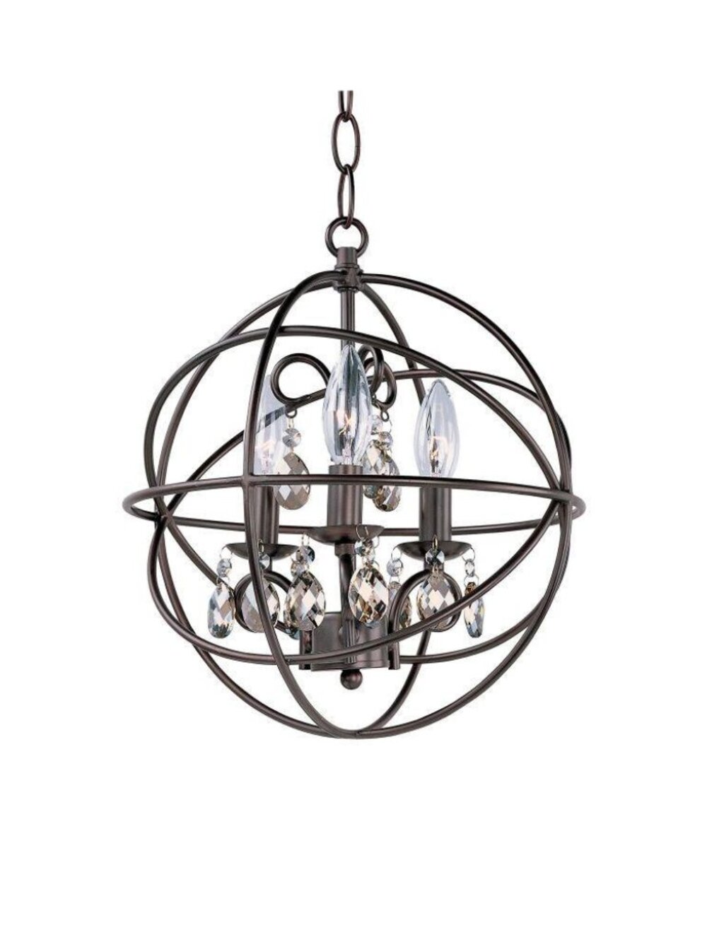 Maxim Lighting 25140OI Orbit 3-Light Pendant – Oil Rubbed Bronze (12")